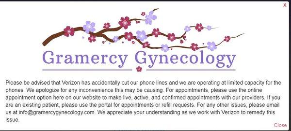 And now this suspicious notice about phone lines being cut? Absolute lies. How long have your phone lines been cut for? Months?