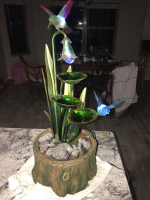 Hummingbird fountain $15 Monday sale