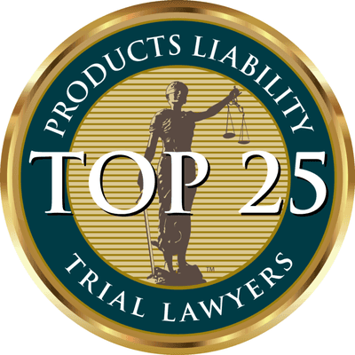 We belong to the Top 25 Product Liability Lawyers