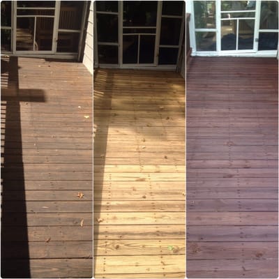 Deck stripping and sealing