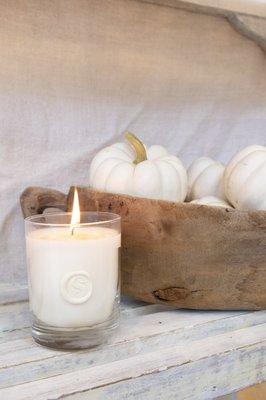 Painte Swan's signature candle is a beloved cozy scent. Available online and at our shop.