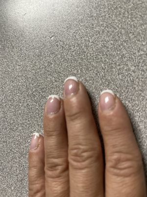 Gel French tip by Nancy