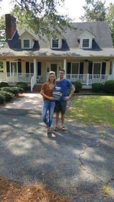 Happy home buyers ....Megan and Jared