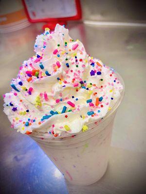 Birthday Cake Batter Milkshake