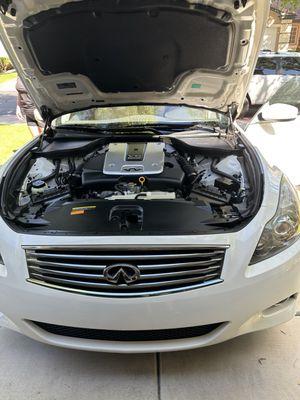 Car engine after detailing