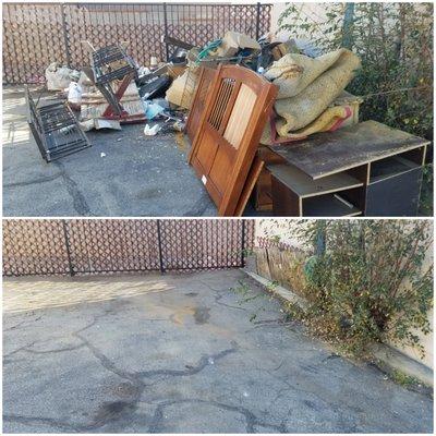 Residential Back Yard Clean Out 
 Price Range: $150 - $350