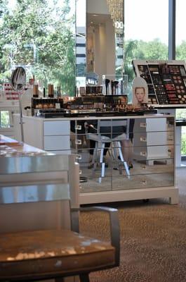 Another angle of the main portion of the store. This is where all of our artists' makeup counters and our displays live!