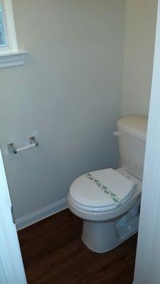 Completely cleaned and sanitized toilet!