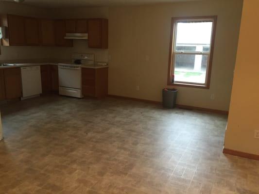 House kitchen after move out cleaning. Very clean and refreshing.