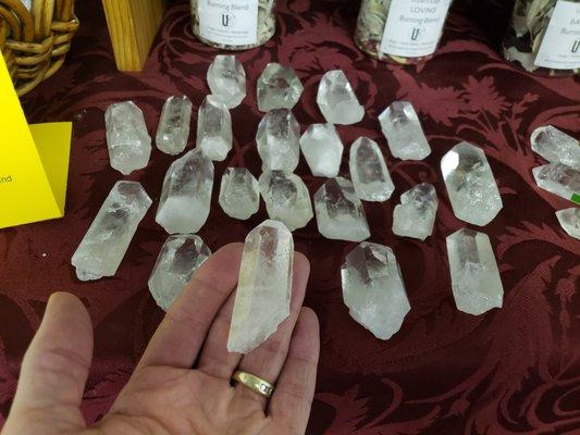 Medium Clear Quartz Crystals for grids and energy healing work.