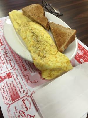 Ham and cheese omelet