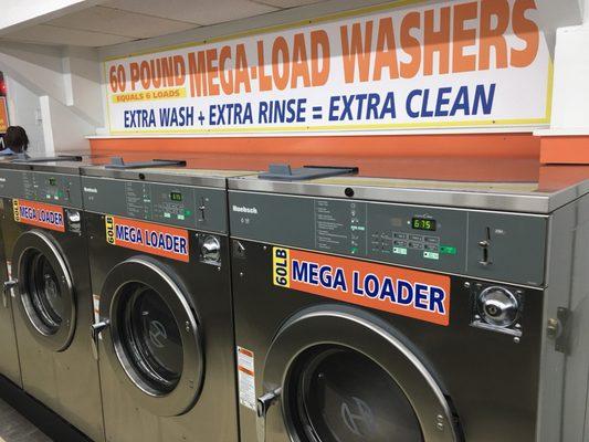 Mega size washer machines