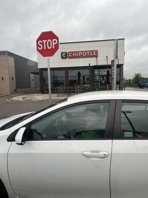 This guy parked in the chipotle parking lot and got Jersey mikes what a terrible guy what is this world coming too