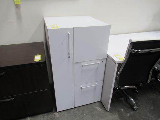 Used White Storage Cabinet $75