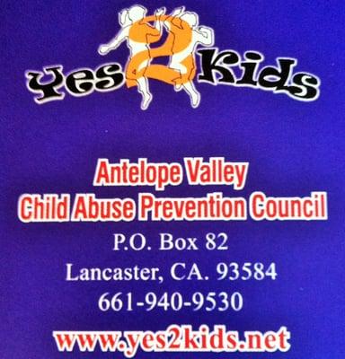 Yes2Kids Antelope Valley Child Abuse Prevention Council