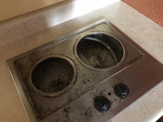 Broken Stove in Room