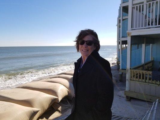 Cindy at the oceanfront community in Fort Fisher at the Riggings