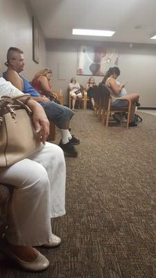 People waiting since 1pm while the doctor and staff are on lunch