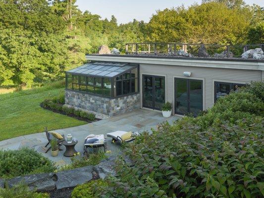 Greenhouse and indoor pool addition