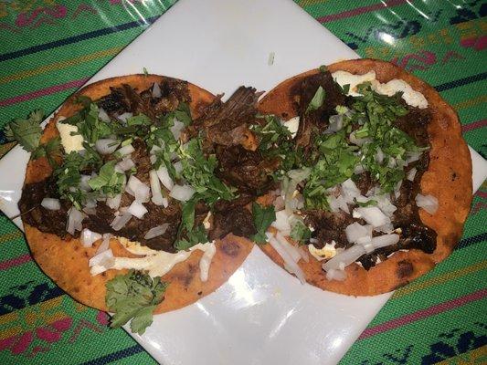 Tacos d birria. I like mine with only 1 tortilla so they make it just how I like it