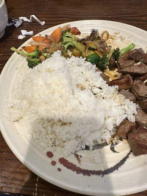 4. Hibachi Steak Dinner