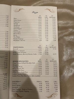 take out menu i had at home.  pricing may be different now.  but value is still amazing.