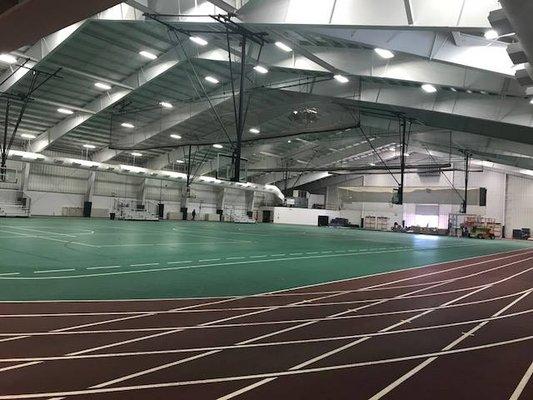 Our 4-lane 200-meter track is the largest indoor track in Decatur