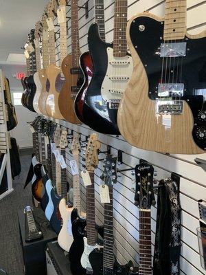 Electrics! Fender, Ibanez , Gibson, Cort, G&L , Music man