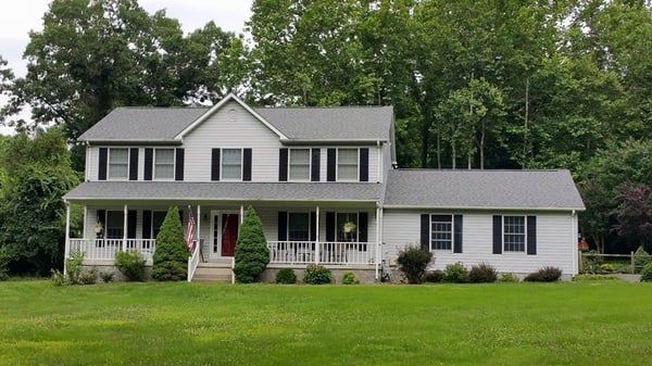 Certainteed Landmark Cobble Stone Gray shingles installed in Hughesville Maryland