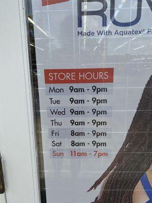 Store Hours