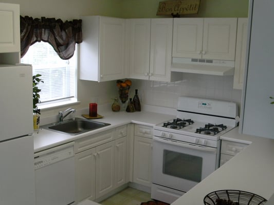 Our updated kitchens include plenty of closet space for all your kitchen items