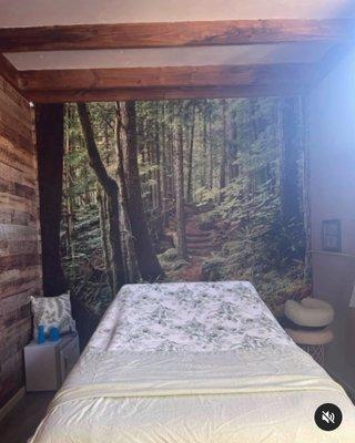 Forest Themed/Rustic Massage ambiance.