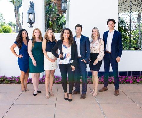 2022 team photo! From left to right: Jennifer Morrison, Amanda Pecot, Gina Ellen, Jackie Mazur, Josh Mazur, Chelsea Newell, Sean Boylan