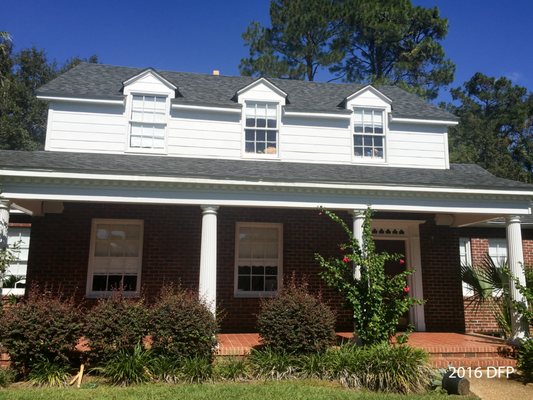 All windows are crystal clear (at least, from the outside!).  Columns are restored to like-new.