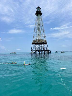 snorkel alligator reef lighthouse