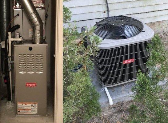 Bryant 2 ton 14 SEER gas system