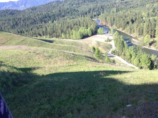 Suncadia yoga/boot camp retreat.  If you look close, there is a long long stairway going down that hillside!  Boot camp rocked it!