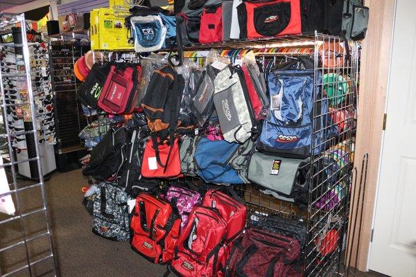 Great selection of the best disc golf bags on the market.