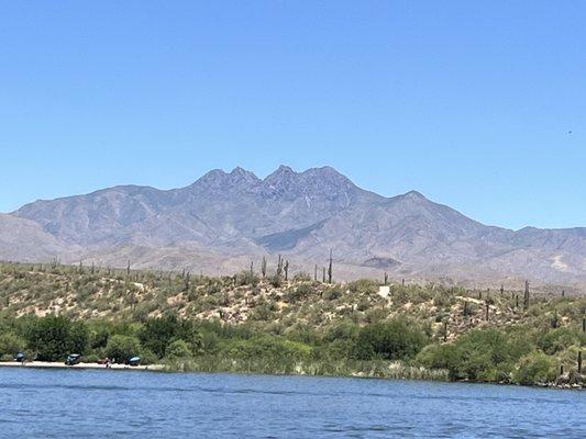 Four Peaks on a beautiful day