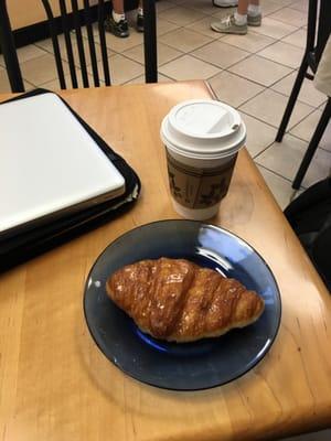 I was looking for a place to grab coffee and a pastry.  Super friendly, nice and clean with delicious croissants!