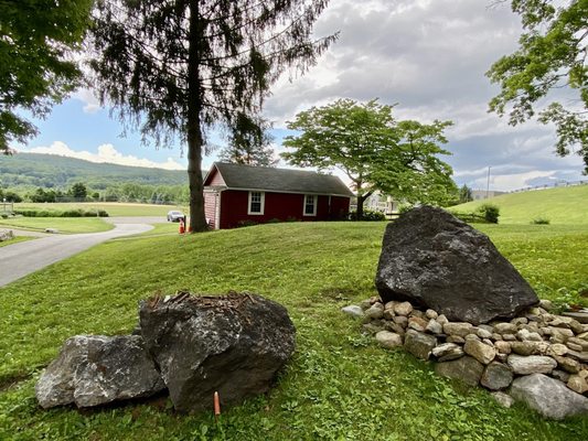 Outbuilding and the mountain