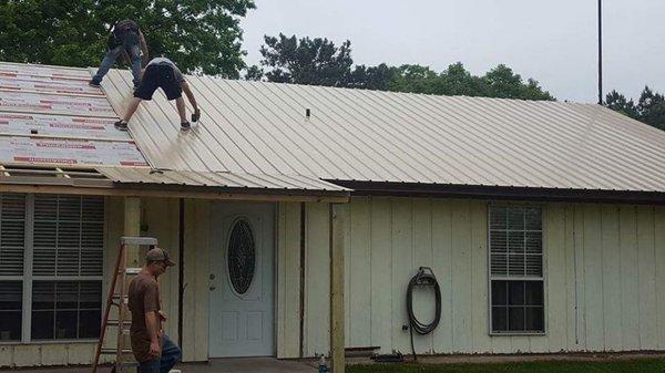 New metal roof