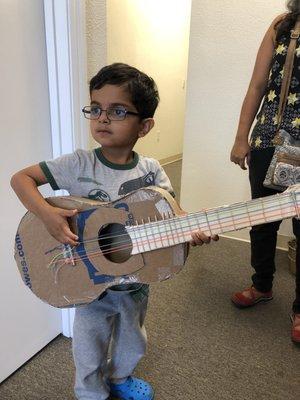 Cute little guitar player