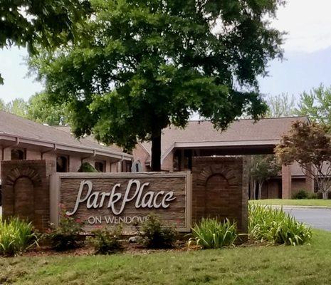 Our office is located in Park Place on Wendover. When you see this sign, you have arrived!