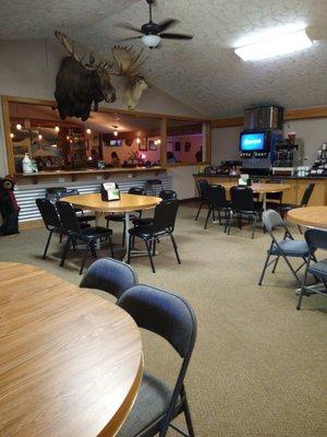 Trophies in the dining room