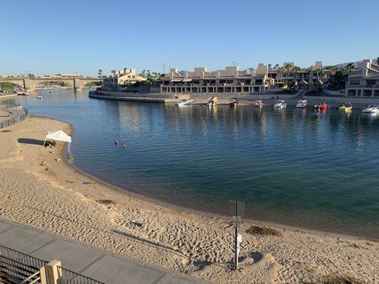 The calm before the holiday storm of partiers & boats.