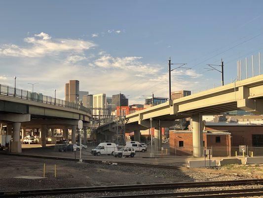 Five Points, Denver, Colorado, seen from the California Zephyr.
 
 June 2022