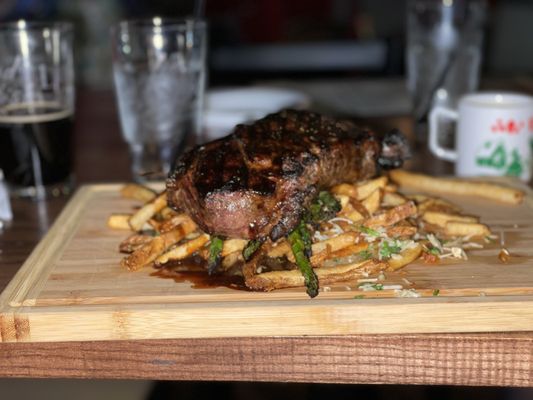 Steaks and fries!