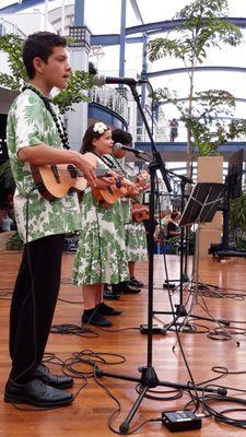 Advanced students perform at the Queen Ka'ahumanu Center on the 1st Sunday each month at 10:00 am