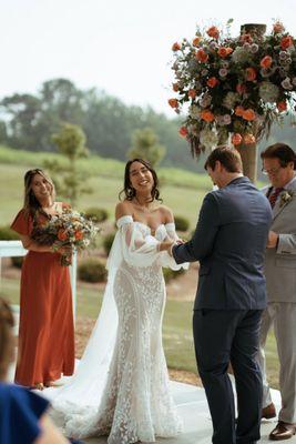 Wedding hair and makeup by Golden Swan Salon team.